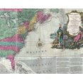 thumbnail image 1 of Map Showing The 13 British Colonies After The 1763 Peace Of Paris. Hand-Colored Engraving By Carington Bowles Ca. 1774 History (36 x 24), 1 of 1