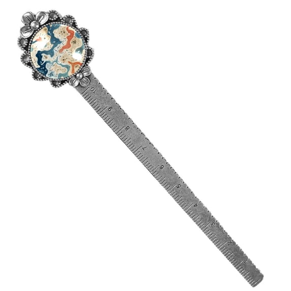 Map Silver Lace-Edged Bookmarks: a Charming Gift for Book Lovers and Readers
