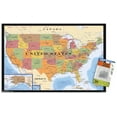 thumbnail image 1 of Map - USA Time Zones Wall Poster with Push Pins, 14.725" x 22.375", 1 of 3