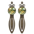 thumbnail image 1 of Map Vintage Copper Crown-Shaped Bookmarks: Stainless Steel Reading Accessories, Book Marks for Bookworms, 1 of 5