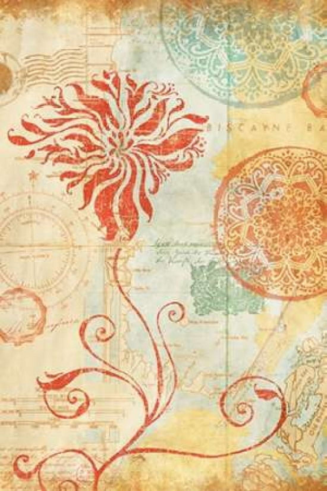 Map Wallflower I Canvas Art - Elizabeth Medley (24 x 36)