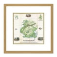 thumbnail image 1 of Map War American Independence Battle Brooklyn Replica 8X8 Inch Square Wooden Framed Wall Art Print Picture with Mount, 1 of 4