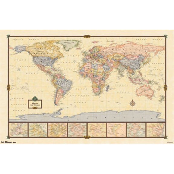 Map - World 13 Poster Print (22 x 34)
