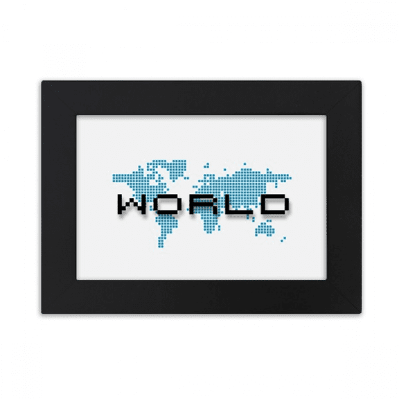 Map World Country USA Art Deco Fashion Desktop Photo Frame Ornaments Picture Art Painting