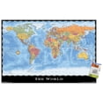 thumbnail image 1 of Map - World Wall Poster with Push Pins, 22.375" x 34", 1 of 3