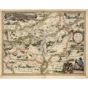 Map of Belgium and Namur by Vintage Maps (36 x 24)