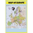 thumbnail image 1 of Map of Europe - Laminated Wall Map Poster Print Perfect for Classrooms and Homes - Vivid Imagery with Bright Colors - 20x30, 1 of 5