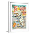 thumbnail image 1 of Map of Florida Framed Art Print by Unknown, 12" x 18", Sold by Art.com, 1 of 5