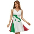 thumbnail image 1 of Map of Italy - Italian Flag Women's Tank Dress V Neck Sleeveless Summer Sundress, 1 of 7