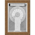 thumbnail image 1 of Map of the Antonine column 20x24 Gold Ornate Wood Framed Canvas Art by Piranesi, Giovanni Battista, 1 of 2