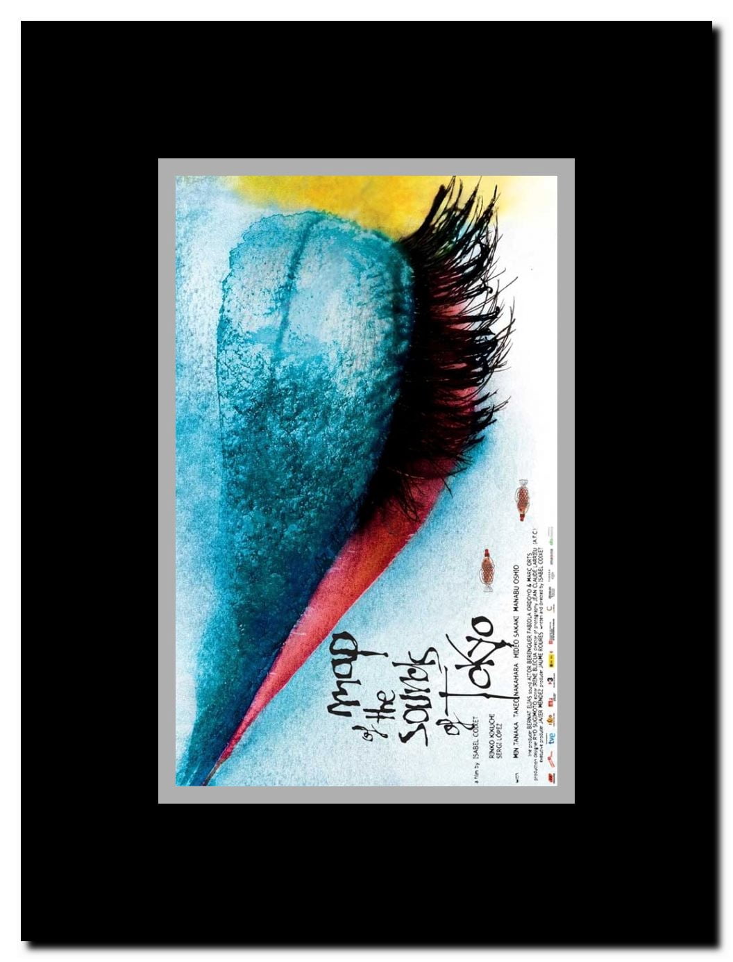 Map of the Sounds of Tokyo Framed Movie Poster
