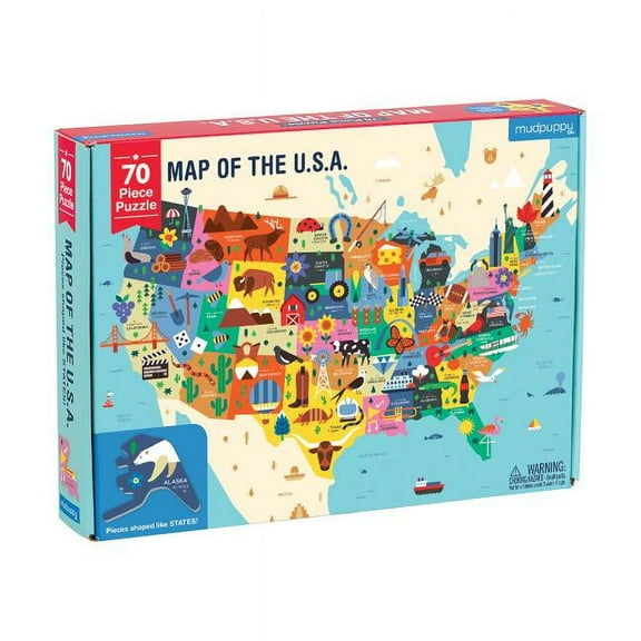 Map of the U.S.A. Puzzle (Jigsaw)