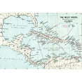 thumbnail image 1 of Map of the West Indies illustrating the voyages of Christopher Columbus.  From the book Life of Christopher Columbus by, 1 of 2