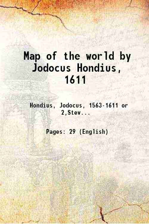 Map Of The World By Jodocus Hondius, 1611 1907 - Walmart.com