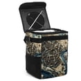 thumbnail image 1 of Map section Foldable Car Trash Bin with Lid, Leak-proof Mini Trash Can, Hanging Storage Bag for Car, 1 of 6