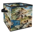 thumbnail image 1 of Map section Foldable Storage Bins with Handle, 10.8"x10.5"x10.6", Large Capacity, Storage Baskets, Storage Basket, Storage Cubes, 1 of 6