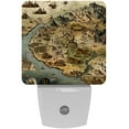 thumbnail image 1 of Map section LED Square Night Lights - Energy Efficient and Contemporary Design - for Bedrooms and Hallways - Includes Sensor with Auto on/Off - Easy Installation, 1 of 6