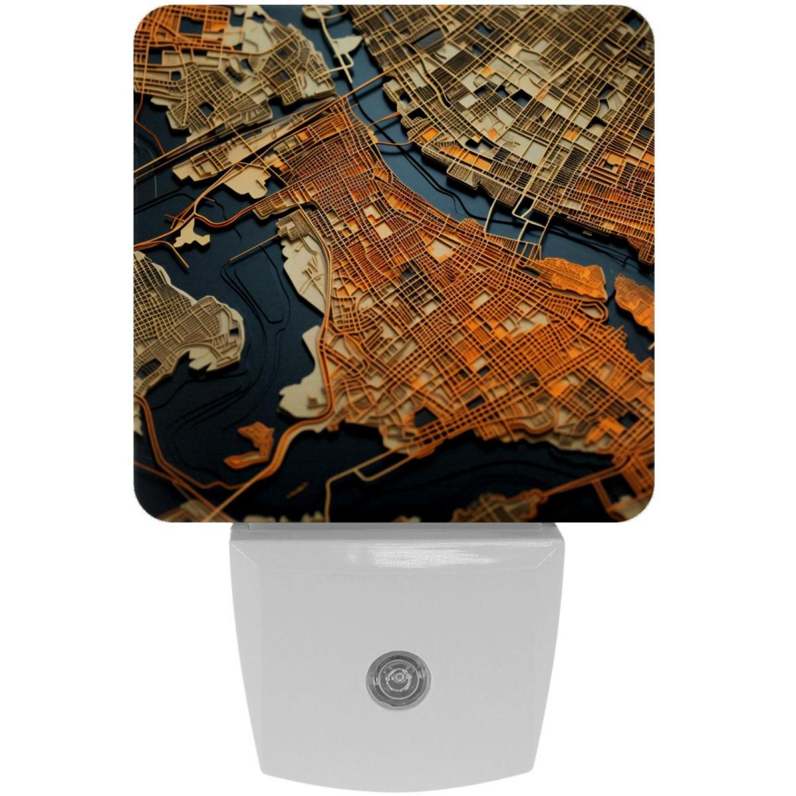 Map section LED Square Night Lights Energy Efficient & Elegant