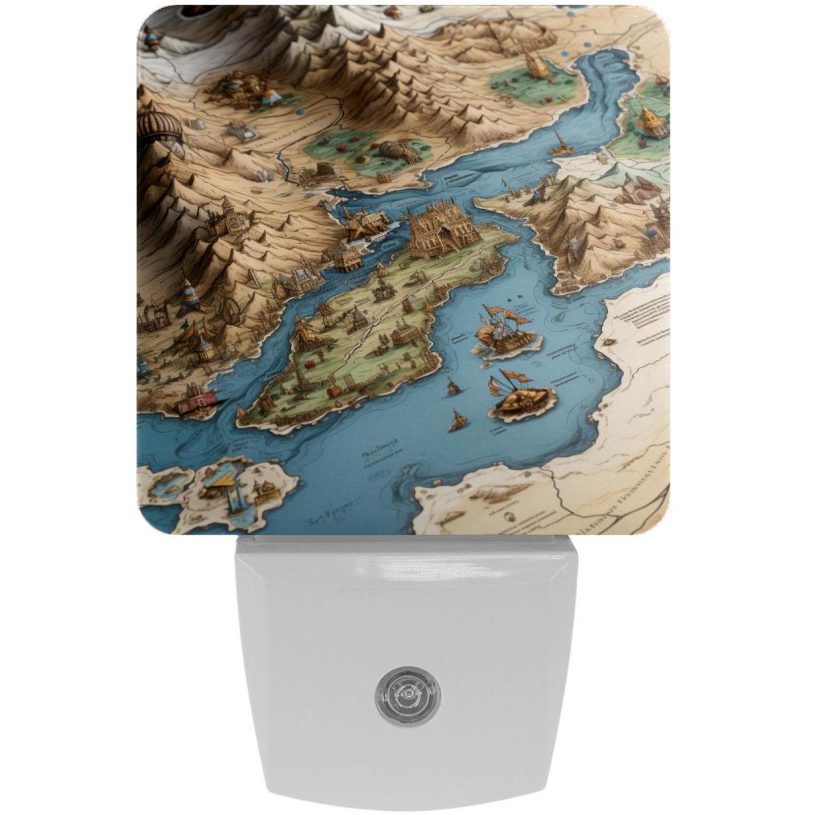 Dimable Map Light Map section LED Square Night Lights - Energy Efficient and Sleek Design ...