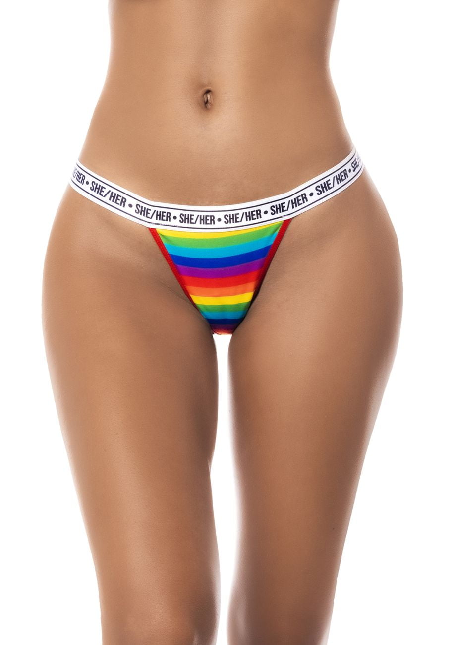 Mapale 123A Rainbow Thong Color Only Color Size L/XL 