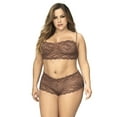 thumbnail image 1 of Mapale 206X Panty and Top Lace Set Color Cocoa Size 1-2XL, 1 of 6