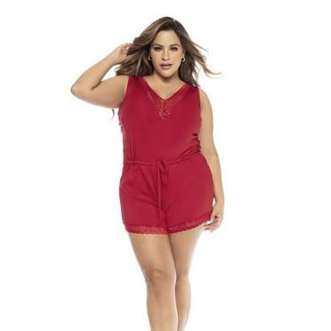 Mapale 7534X Sleep Romper Color Red Size 3-4XL