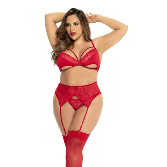 Mapale 8726X Three Piece Set Color Red Size 3-4XL