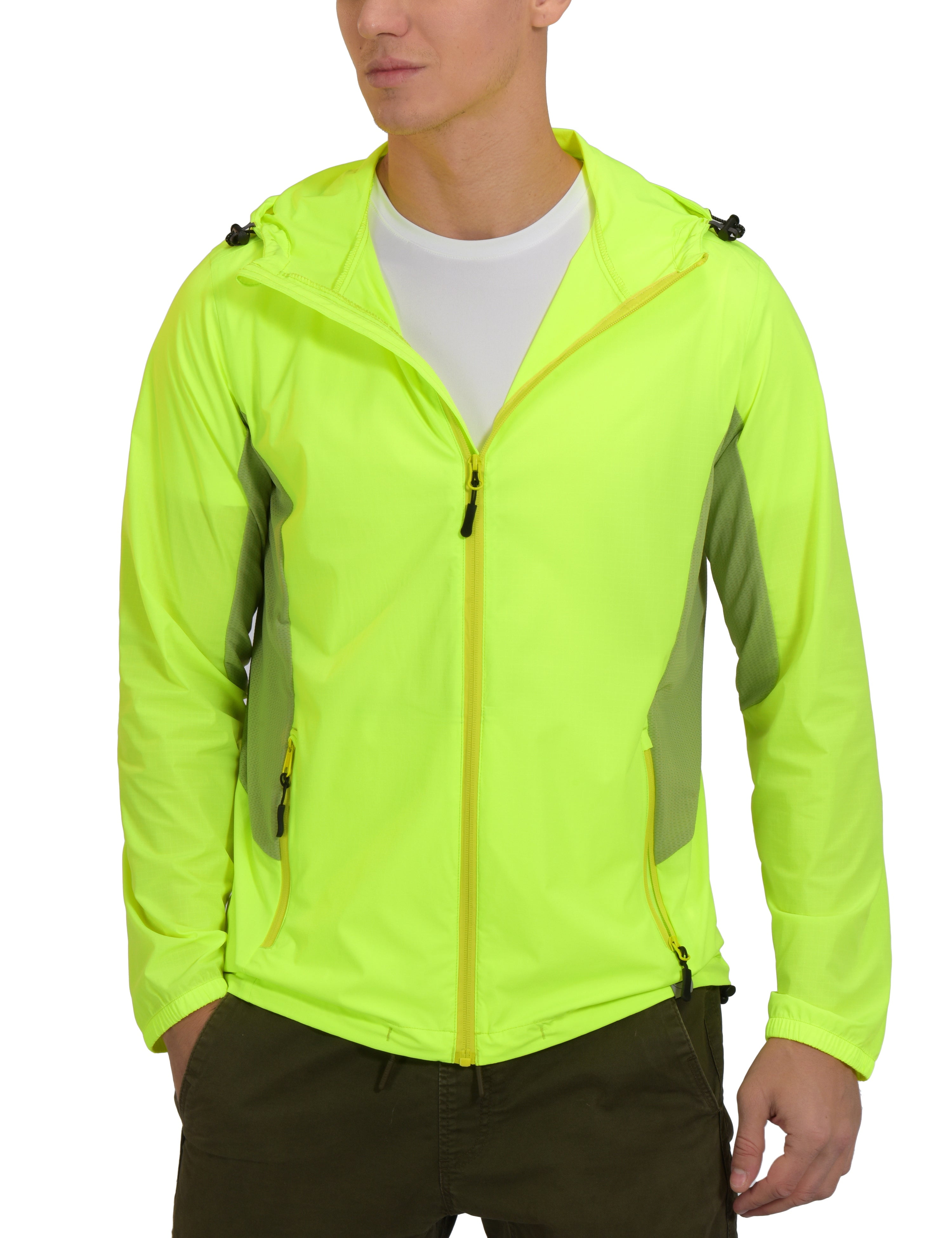 Mapamyumco Men's Breathable Lightweight Summer Jacket for Running ...