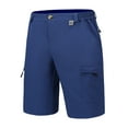 thumbnail image 1 of Mapamyumco Men's Hiking Cargo Shorts Quick Dry Outdoor Stretch Lightweight Shorts with Multi Pocket for Fishing Travel Casual UPF 50 Navy Blue XL, 1 of 7