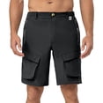thumbnail image 1 of Mapamyumco Men's Hiking Shorts, Golf Shorts Quick Dry Cargo Shorts Lightweight for Casual, Running (Black XL), 1 of 7