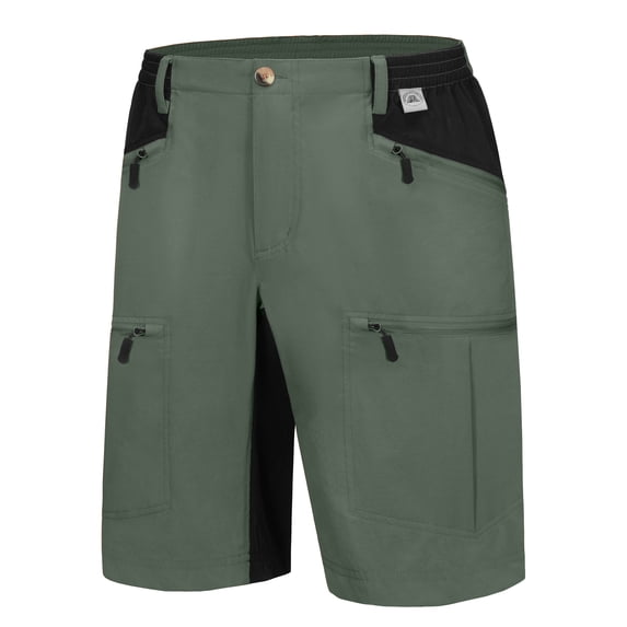 Mapamyumco Men's Hiking Shorts Quick Dry Lightweight Cargo Shorts Stretch with Pockets for Outdoor, Golf, Travel Size XXL