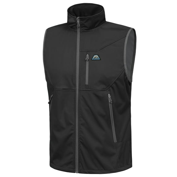 Mapamyumco Men's Lightweight Golf Vest, Water-repellent Outerwear Vests Windproof Sleeveless Jackets for Hiking Running Black L
