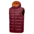 thumbnail image 1 of Mapamyumco Men's Lightweight Puffer Vest with Hood, Water-Resistant Sleeveless Jacket for Hiking Ski Scooter M, 1 of 7