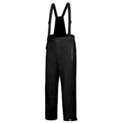 Mapamyumco Mens Snow Insulated Ski Bib Pants, Waterproof Windproof Snowboard Hiking Pants with Detachable Suspenders Black 2XL