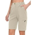 thumbnail image 1 of Mapamyumco Women's 10 Inch Inseam Hiking Cargo Shorts Quick Dry Lightweight Golf Shorts Bermuda for Summer Travel Size M, 1 of 7