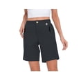 thumbnail image 1 of Mapamyumco Women’s Hiking Shorts Quick Dry Stretch for Golf Outdoor Camping Travel, Zipper Pockets Black Heather M, 1 of 7