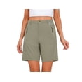 thumbnail image 1 of Mapamyumco Women’s Hiking Shorts Quick Dry Stretch for Golf Outdoor Camping Travel, Zipper Pockets Sage M, 1 of 7