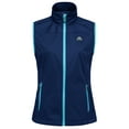 thumbnail image 1 of Mapamyumco Women's Lightweight Vest, Windproof Sleeveless Jacket Water-repellent Softshell Vest for Running Golf Hiking, Blue XXXL, 1 of 7