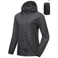 thumbnail image 1 of Mapamyumco Women's Rain Jacket Waterproof Hooded Outdoor LightWeight Rain Shell Coat Packable Gray XS, 1 of 7