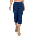 thumbnail image 1 of Mapamyumco Women's Ultra Breathable Lightweight Quick Dry Capri Pants Slim Golf Hiking Navy L, 1 of 7