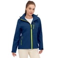 thumbnail image 1 of Mapamyumco Women's Waterproof Breathable Stretch Light Rain Jacket Windproof Hooded Raincoat for Snow Hiking Size XS, 1 of 5
