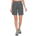 thumbnail image 1 of Mapamyumco Womens Hiking Cargo Shorts, Quick Dry 9 Inch Cargo Shorts Women for Golf Hiking Travel, Stretch Lightweight with 9 Pockets Gray M, 1 of 6
