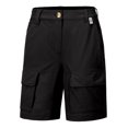 thumbnail image 1 of Mapamyumco Womens Hiking Shorts, Quick Dry Cargo Shorts Women for Golf Travel, Stretch Lightweight Black XS, 1 of 6