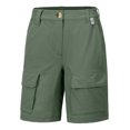 thumbnail image 1 of Mapamyumco Womens Hiking Shorts, Quick Dry Cargo Shorts Women for Golf Travel, Stretch Lightweight Oil Green M, 1 of 6