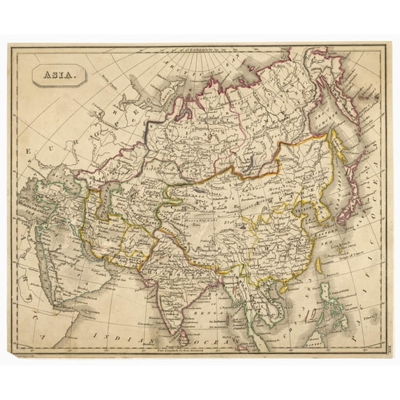 Mapasia 1827 Poster Print By Mary Evans Picture Library (24 X 18)