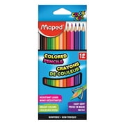 Maped COLOR'PEPS INFINITY COLOURED PENCILS - 12 COLOURS - 100% COLOURED  LEAD - NO SHARPENING NECESSARY - 100% USABLE, ZERO WASTE