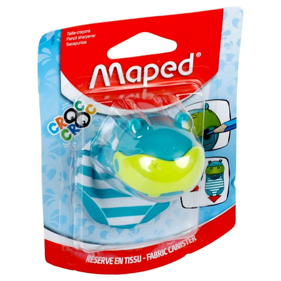 Maped Croc Croc Hippo Manual Pencil Sharpeners 1Hole PS Hangpack