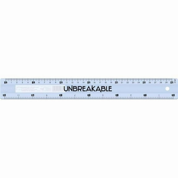 Maped Helix USA 12 in. Maped Unbreakable Ruler - Clear - 12 in.