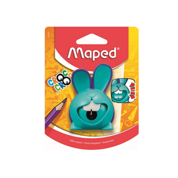 Maped Croc Croc Rabbit Manual Pencil Sharpener, 1 Hole