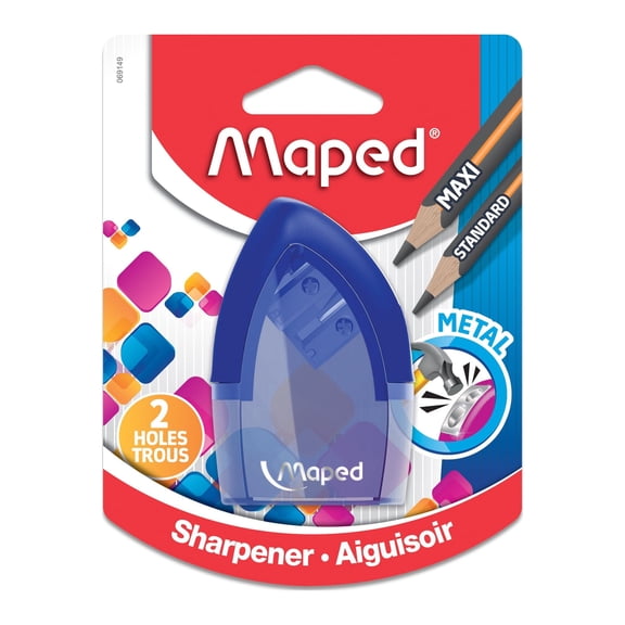 Maped Tonic 2-Hole Canister Pencil Sharpener with Metal Insert